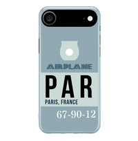 Thumbnail for PAR - Paris France Luggage Tag Designed iPhone Cases