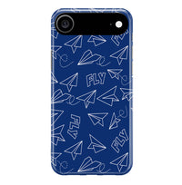 Thumbnail for Paper Airplane & Fly-Blue Designed iPhone Cases