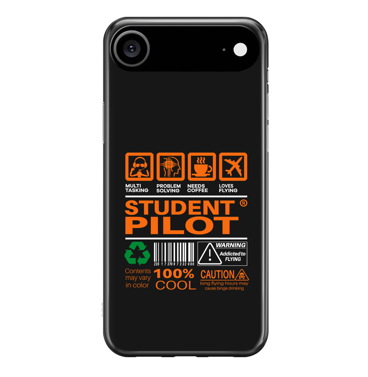 Student Pilot Label Designed iPhone Cases