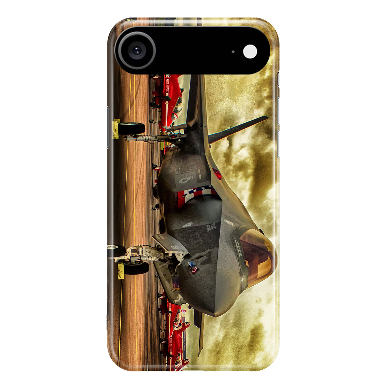 Fighter Jet 35 at Airbase Designed iPhone Cases