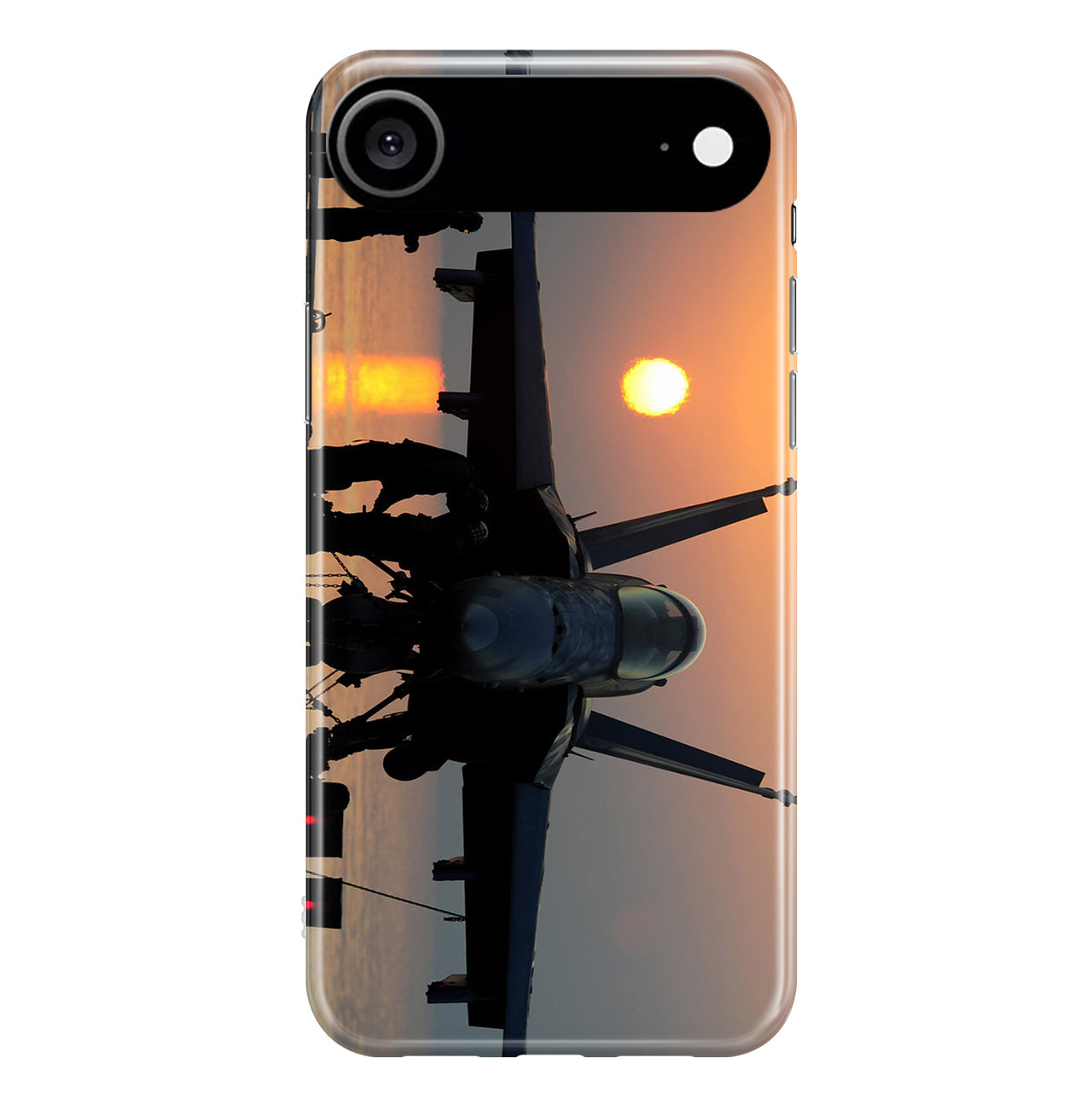 Military Jet During Sunset Designed iPhone Cases