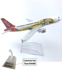 Thumbnail for Airasia Tiger Airbus A320 Airplane Model (16CM)