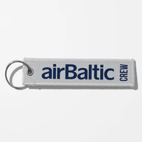 Thumbnail for Airbaltic Airlines Crew & Staff Tag Key Chains - Light Gray - Crew