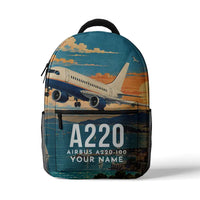 Thumbnail for Airbus A220-100 - 3D Backpack - 3D Scene + Name