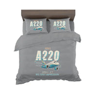 Thumbnail for Airbus A220-100 - Cartoon - Bedding Set - Gray