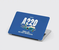 Thumbnail for Airbus A220-100 - Cartoon - MacBook Case - Blue