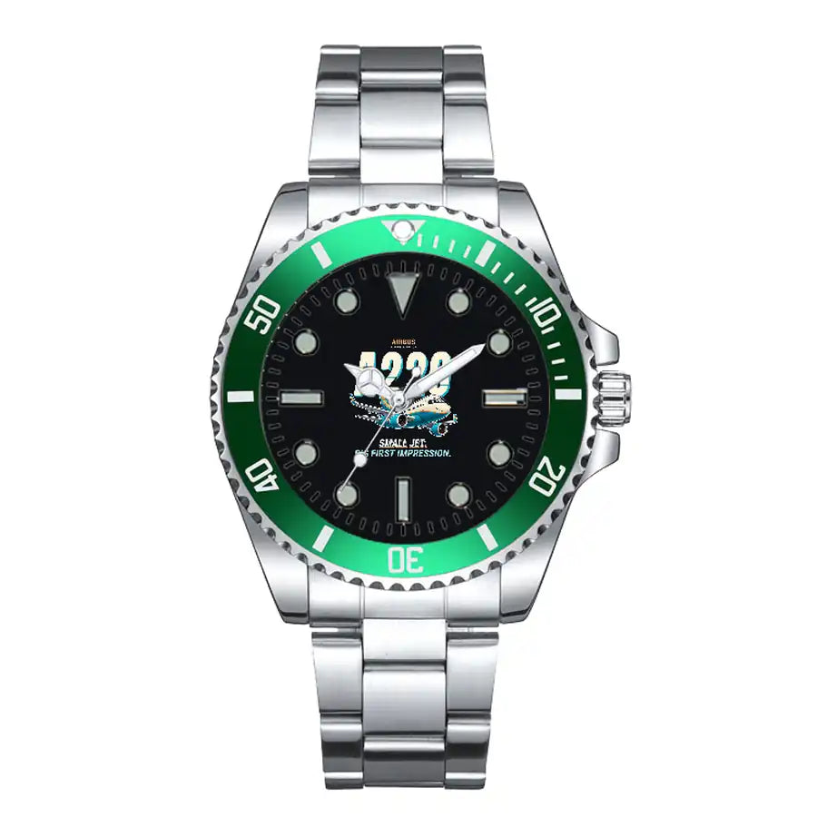 Airbus A220-100 - Cartoon - Premium Diver - Green
