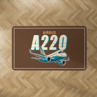 Thumbnail for Airbus A220-100 - Cartoon - Rectangle Carpet - Brown