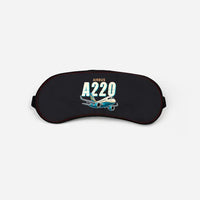 Thumbnail for Airbus A220-100 - Cartoon - Sleep Mask - Black