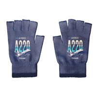 Thumbnail for Airbus A220-100 - Gloves - Cut - Original + Name - Navy Blue