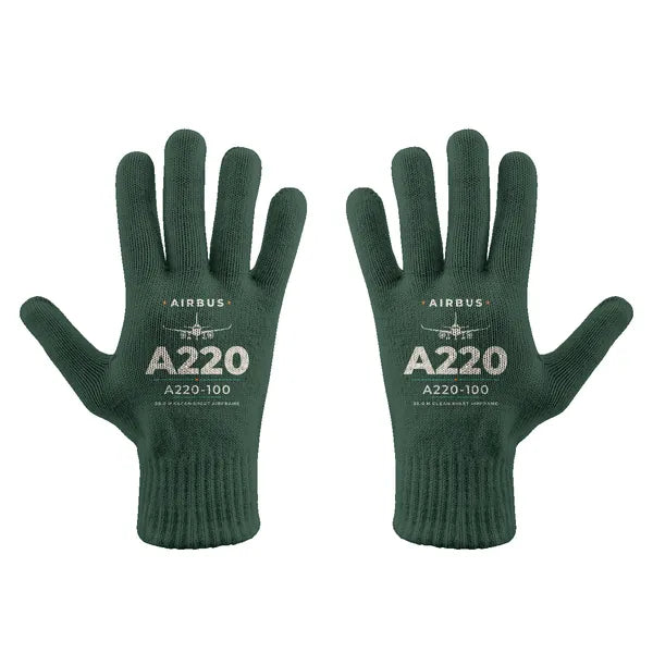 Airbus A220-100 - Gloves - Full - Heritage - Dark Green