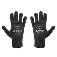 Thumbnail for Airbus A220-100 - Gloves - Full - Heritage + Name - Black