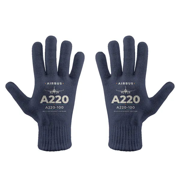 Airbus A220-100 - Gloves - Full - Heritage - Navy Blue