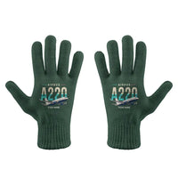 Thumbnail for Airbus A220-100 - Gloves - Full - Original + Name - Dark Green