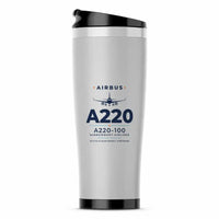 Thumbnail for Airbus A220-100 - Heritage - Stainless Steel (No Holder) - Light Gray