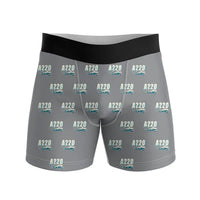 Thumbnail for Airbus A220-100 - Men Boxers - Cartoon Pattern - Gray