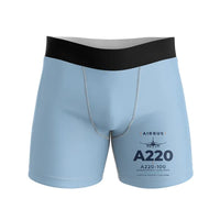 Thumbnail for Airbus A220-100 - Men Boxers - Heritage - Light Blue