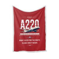 Thumbnail for Airbus A220-100 - Original - Blanket - Red