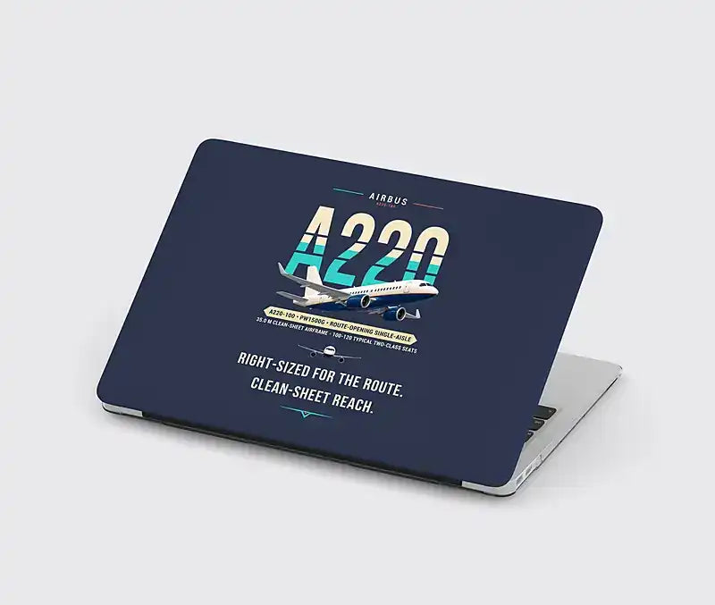 Airbus A220-100 - Original - MacBook Case - Navy Blue