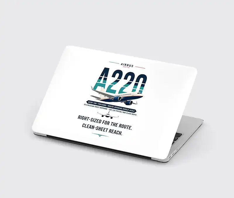 Airbus A220-100 - Original - MacBook Case - White
