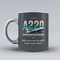 Thumbnail for Airbus A220-100 - Original - Mug - Gray