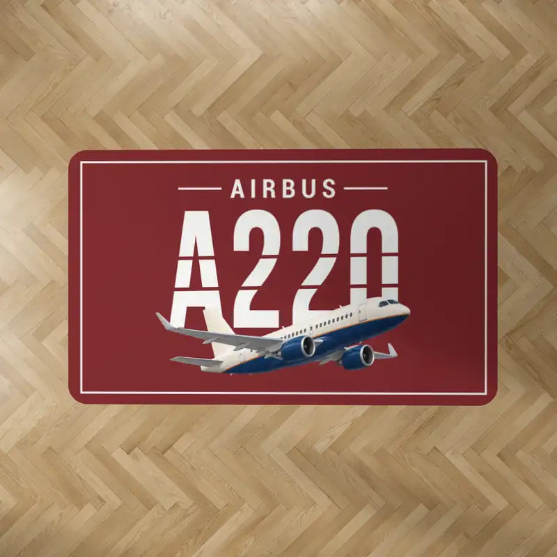 Airbus A220-100 - Original - Rectangle Carpet - Dark Red