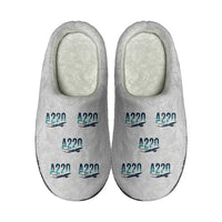 Thumbnail for Airbus A220-100 - Slippers - Cotton - Original Pattern - Light Gray