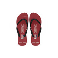 Thumbnail for Airbus A220-100 - Slippers - Flip Flops - Original + Name - Red