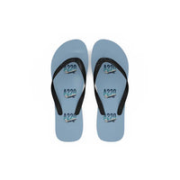 Thumbnail for Airbus A220-100 - Slippers - Flip Flops - Original Pattern - Light Blue