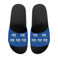 Thumbnail for Airbus A220-100 - Slippers - Sport - Cartoon Pattern - Blue