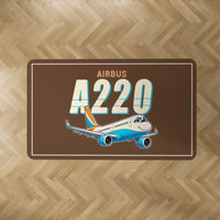 Thumbnail for Airbus A220-300 - Cartoon - Rectangle Carpet - Brown