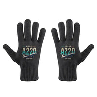 Thumbnail for Airbus A220-300 - Gloves - Full - Original + Name - Black