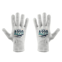 Thumbnail for Airbus A220-300 - Gloves - Full - Original + Name - White