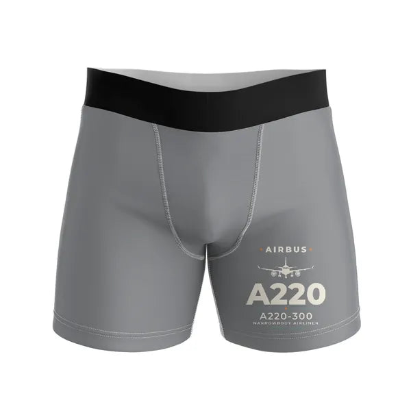 Airbus A220-300 - Men Boxers - Heritage - Gray