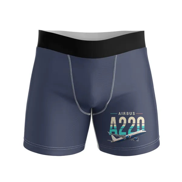 Airbus A220-300 - Men Boxers - Original - Navy Blue