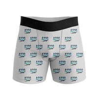 Thumbnail for Airbus A220-300 - Men Boxers - Original Pattern - Light Gray