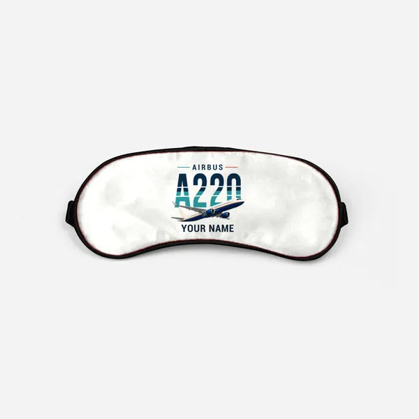 Airbus A220-300 - Original + Name - Sleep Mask - White