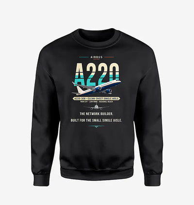 Airbus A220-300 - Original - Sweatshirt - Black