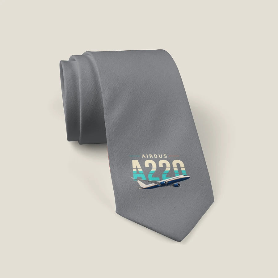 Airbus A220-300 - Original - Tie - Gray