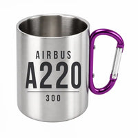 Thumbnail for Airbus A220-300 - Outdoors Mug - Tag - Purple