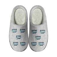 Thumbnail for Airbus A220-300 - Slippers - Cotton - Original Pattern - Light Gray