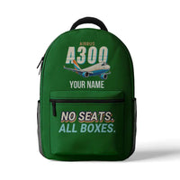 Thumbnail for Airbus A300-600F - 3D Backpack - Cartoon + Name - Green
