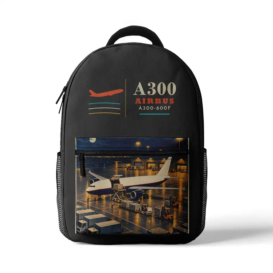 Airbus A300-600F - 3D Backpack - Gray