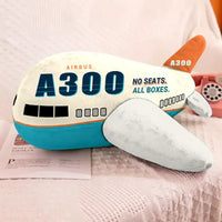 Thumbnail for Airbus A300-600F - Cartoon - Airplane Pillow