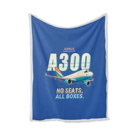 Thumbnail for Airbus A300-600F - Cartoon - Blanket - Blue