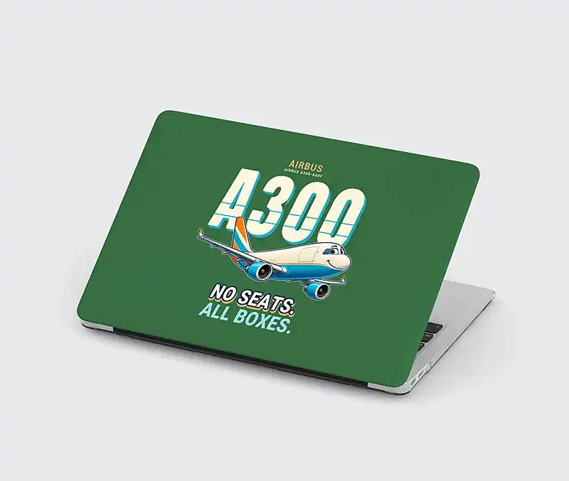 Airbus A300-600F - Cartoon - MacBook Case - Green