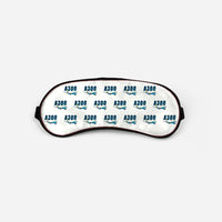 Thumbnail for Airbus A300-600F - Cartoon Pattern - Sleep Mask - White