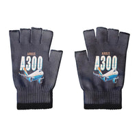 Thumbnail for Airbus A300-600F - Gloves - Cut - Cartoon - Black