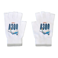 Thumbnail for Airbus A300-600F - Gloves - Cut - Cartoon - White