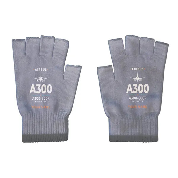 Airbus A300-600F - Gloves - Cut - Heritage + Name - Gray